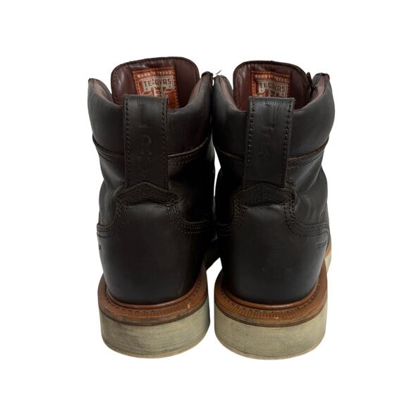 Tecovas Dark Brown Leather Moc Toe Work Boots main image 10